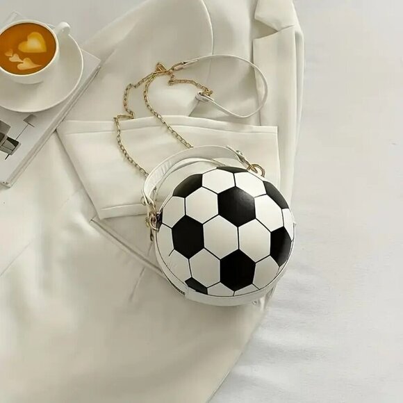 Handbags - Soccer Shape Novelty Bag NWT